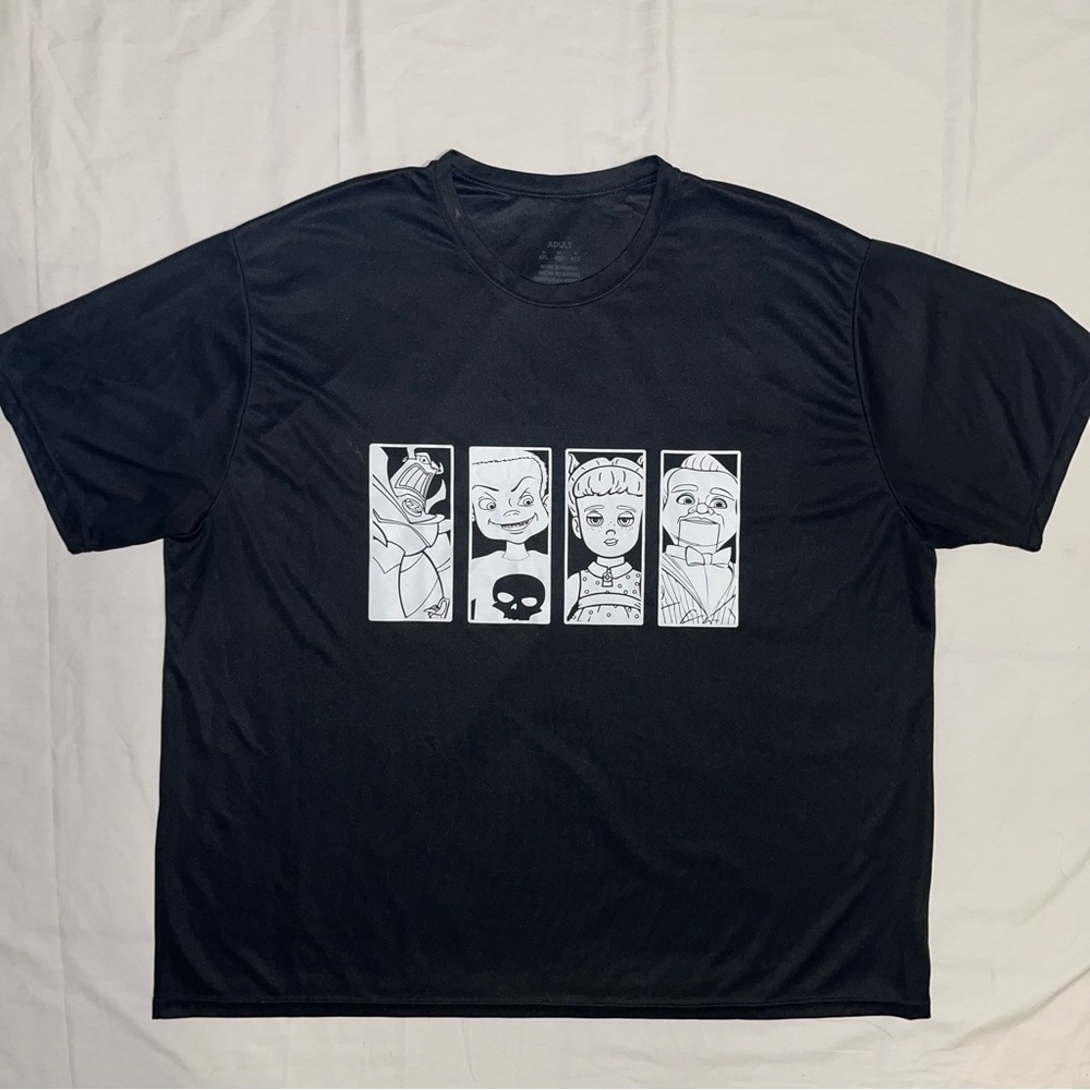 Disney Villains Toy Story Sid Buzz Light year Zurg Black Graphic TShirt 4XL